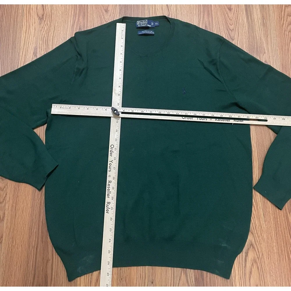Polo Ralph Lauren Sweater Mens Extra Large Crewneck Pullover Green